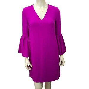 BANANA REPUBLIC v neck ruffle bell‎ sleeve DRESS SIZE 2